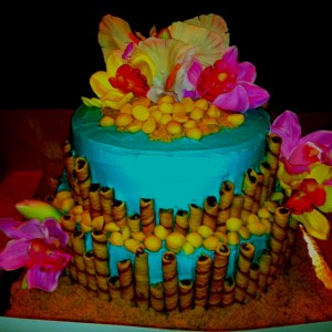 Hawaiian Themed Cake