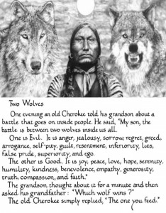 Two Wolves Poem